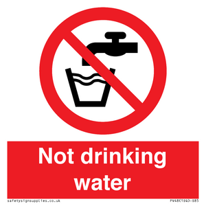 not drinking water
